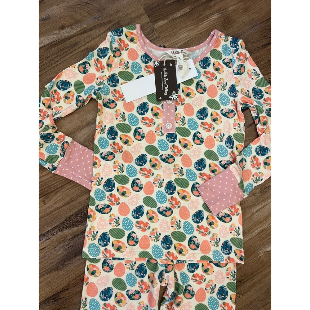 NWT NEW Girls Matilda Jane Pajamas Spring Easter Size 8 - Picture 2 of 2